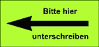 Bitte hier unterschreiben