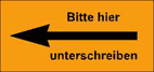 Bitte hier unterschreiben