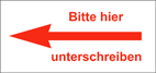 Bitte hier unterschreiben