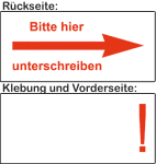 Bitte hier unterschreiben