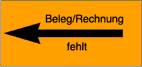 Beleg/Rechnung fehlt