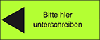 Bitte hier unterschreiben