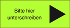 Bitte hier unterschreiben