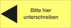 Bitte hier unterschreiben