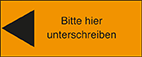 Bitte hier unterschreiben