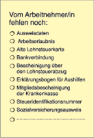 Vom Arbeitnehmer fehlen noch