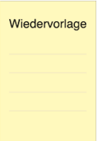 Wiedervorlage